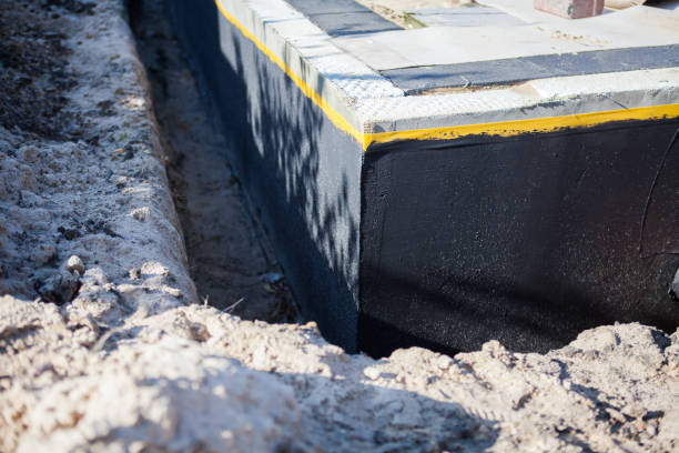 Residential Exterior Waterproofing installation at a Granville, OH home by SJ Waterproofing Pros